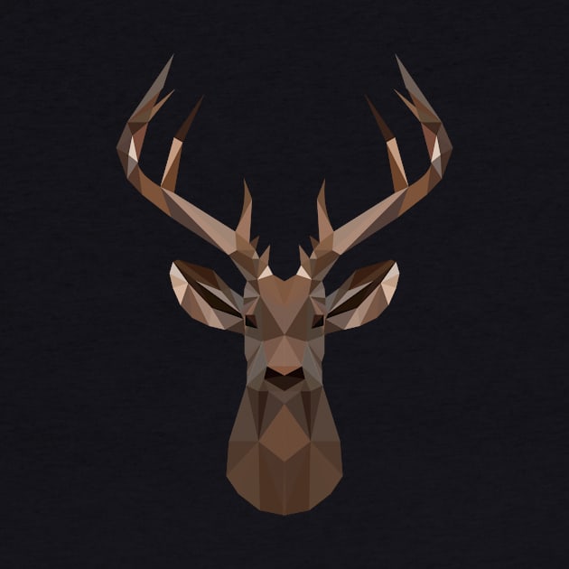 deer low poly effect by SBOSE3